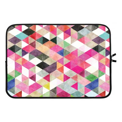 Gekleurde driehoekjes: Laptop sleeve 13 inch