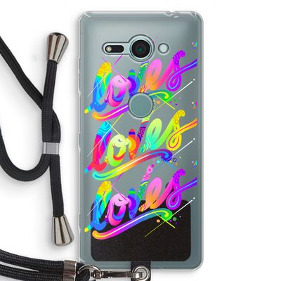Loves: Sony Xperia XZ2 Compact Transparant Hoesje met koord