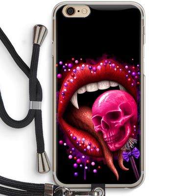 Dodelijk zoet: iPhone 6 / 6S Transparant Hoesje met koord