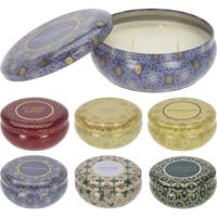 Home & Styling Geurkaars in blik 13,5x10,9cm