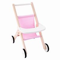 Houten Poppenwandelwagen Roze Houten Poppenwandelwagen Roze