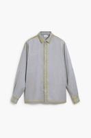 Overhemd met versleten lettering-effect - WHITE - XL