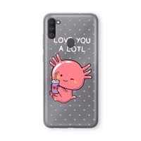 Love You A Lotl: Samsung Galaxy A11 Transparant Hoesje