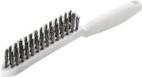 Lessmann staalborstel | lengte 285 mm | 0,35 mm rvs-staaldraad golvend | 3-rijig | 1 stuk - 185431 185431