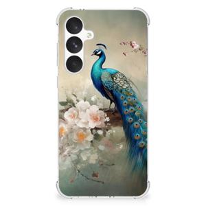 Case Anti-shock voor Samsung Galaxy A55 Vintage Pauwen