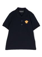 Versace Kids polo à logo Medusa brodé - Bleu - thumbnail