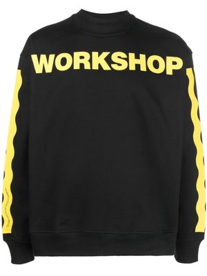 032c sweat à imprimé graphique - Noir