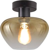 Masterlight PlafondlampGenua zwart met goud glas Ø 24cm - 5970-05-05-24