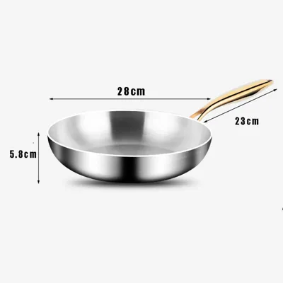 ChefSteel - Professionele RVS Koekenpan voor Gas & Inductie