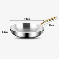 ChefSteel - Professionele RVS Koekenpan voor Gas & Inductie ChefSteel - Professionele RVS Koekenpan voor Gas & Inductie
