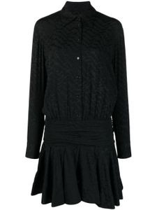 PINKO chemise Arzach en soie à logo jacquard - Noir