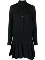 PINKO chemise Arzach en soie à logo jacquard - Noir - thumbnail