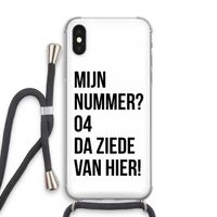 Da ziede van hier: iPhone XS Transparant Hoesje met koord