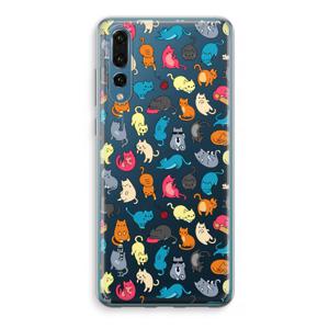 Kleurrijke katten: Huawei P20 Pro Transparant Hoesje