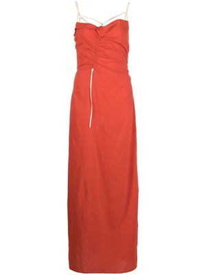 Jacquemus robe La Robe Gaua à coupe longue - Rouge
