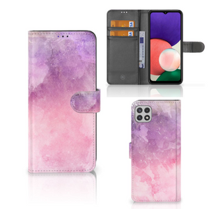 Hoesje Samsung Galaxy A22 5G Pink Purple Paint