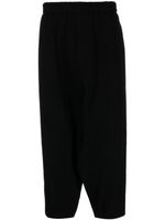 Black Comme Des Garçons pantalon court en laine - Noir