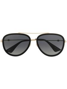 Gucci Eyewear lunettes de soleil à monture pilote - Noir