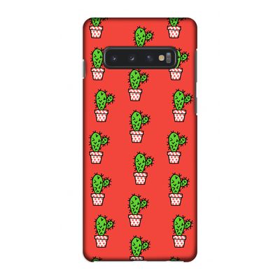 Mini cactus: Samsung Galaxy S10 4G Volledig Geprint Hoesje