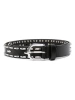 ISABEL MARANT ceinture en cuir à détails de clous - Noir