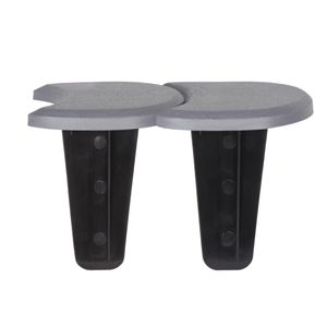 4x stuks platte kunststof graskant/tuin rand/kantopsluiting grijs totale lengte 15,2 meter