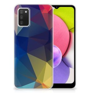 Samsung Galaxy A03S TPU Hoesje Polygon Dark