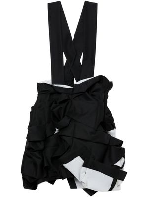 Comme Des Garçons jupe Tuck à design froncé - Noir