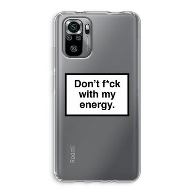My energy: Xiaomi Redmi Note 10S Transparant Hoesje