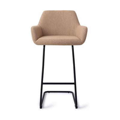 Jesper Home Hiroo barkruk H75 Whisper Wheat arch black