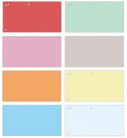 OFFICE products verdeelstroken, 240 x 105 mm, pak van 100 stuks, geassorteerde kleuren