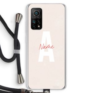 Strawberry Milkshake: Xiaomi Mi 10T 5G Transparant Hoesje met koord