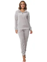Warm velours huispak - Modern brown - Warm 2-delig pyjama pak fleece