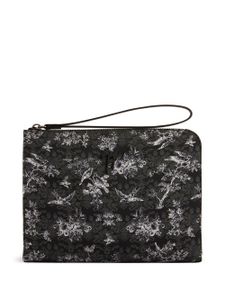 Giuseppe Zanotti pochette Fabian imprimée - Noir