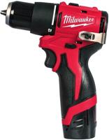 Milwaukee m12 blpdrc-202c compact koolborstelloze accu slagboormachine - 4933500422