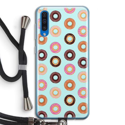 Donuts: Samsung Galaxy A50 Transparant Hoesje met koord