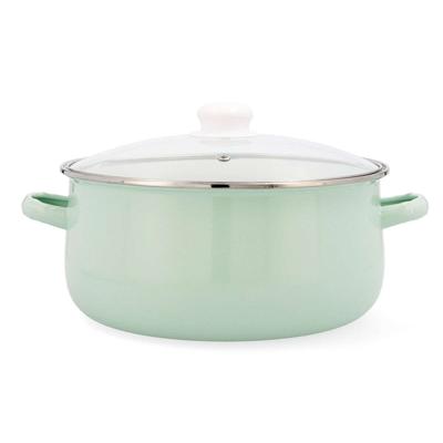 Kookpot met Glazen Deksel Quid Cocco Geëmailleerd Staal 26 cm