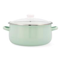 Kookpot met Glazen Deksel Quid Cocco Geëmailleerd Staal 26 cm