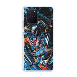 Black Unicorn: Samsung Galaxy Note 10 Lite Transparant Hoesje