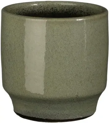 Mica Decorations bloempot Diaz rond 14x14cm groen