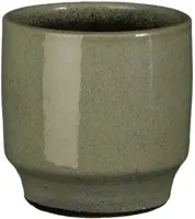 Mica Decorations bloempot Diaz rond 14x14cm groen
