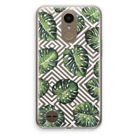 Geometrische jungle: LG K10 (2017) Transparant Hoesje