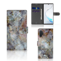 Samsung Galaxy Note 10 Plus Bookcase Marmer Grijs - thumbnail