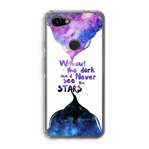Stars quote: Google Pixel 3a Transparant Hoesje