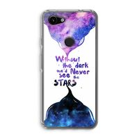 Stars quote: Google Pixel 3a Transparant Hoesje Stars quote: Google Pixel 3a Transparant Hoesje