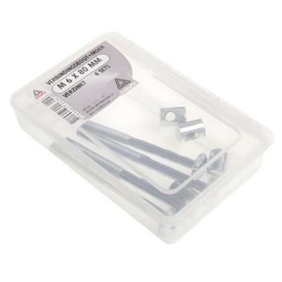 Verbind.bout moer 6x60mm vz 4 sets - Deltafix