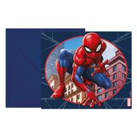 Globos Uitnodigingen en Enveloppen FSC Spider-Man Crime Fighter, 6st. - thumbnail