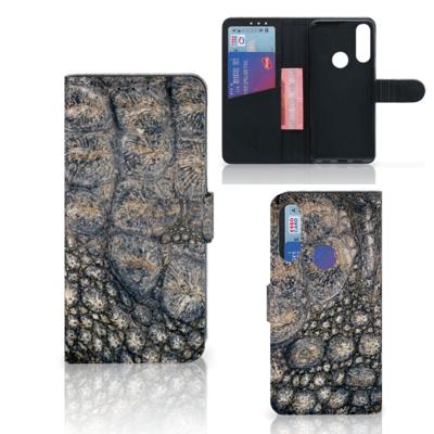 Alcatel 1S 2020 | Telefoonhoesje | Met pasjeshouder | Krokodillenprint
