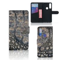 Alcatel 1S 2020 | Telefoonhoesje | Met pasjeshouder | Krokodillenprint