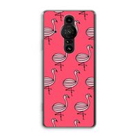Flamingo: Sony Xperia Pro-I Transparant Hoesje Flamingo: Sony Xperia Pro-I Transparant Hoesje