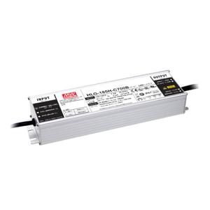 Mean Well HLG-185H-C500B LED-driver, LED-transformator Constante spanning, Constante stroomsterkte 200 W 0.5 A 200 - 400 V/DC Dimbaar, PFC-schakeling,